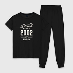 Пижама хлопковая женская 2002 год - ограниченный выпуск, цвет: черный