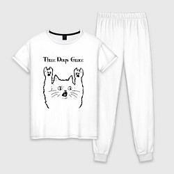 Женская пижама Three Days Grace - rock cat