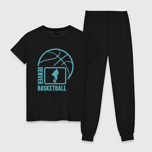 Женская пижама Denver basket / Черный – фото 1