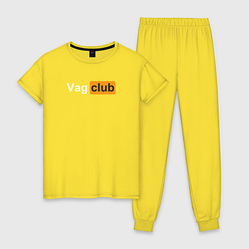 Женская пижама Vag club / Желтый – фото 1