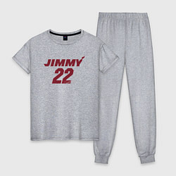 Пижама хлопковая женская Jimmy 22, цвет: меланж