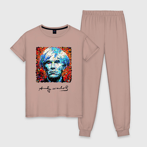 Женская пижама Andy Warhol - celebrity / Пыльно-розовый – фото 1