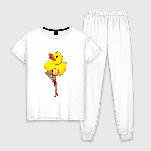 Женская пижама Эротичная утка / Белый – фото 1