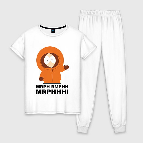 Женская пижама Кенни говорит Южный парк / Белый – фото 1