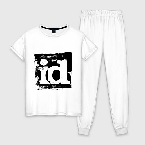 Женская пижама ID software logo / Белый – фото 1
