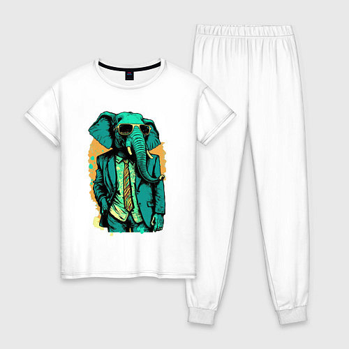 Женская пижама Человек слон / Белый – фото 1