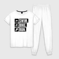 Женская пижама Swim bike run