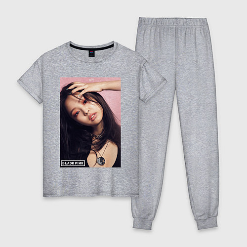 Женская пижама Jennie Blackpink photo / Меланж – фото 1