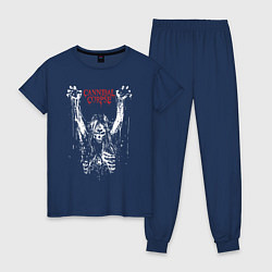Пижама хлопковая женская Cannibal Corpse арт, цвет: тёмно-синий