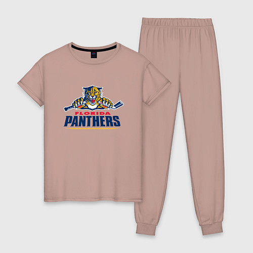 Женская пижама Florida panthers - hockey team / Пыльно-розовый – фото 1