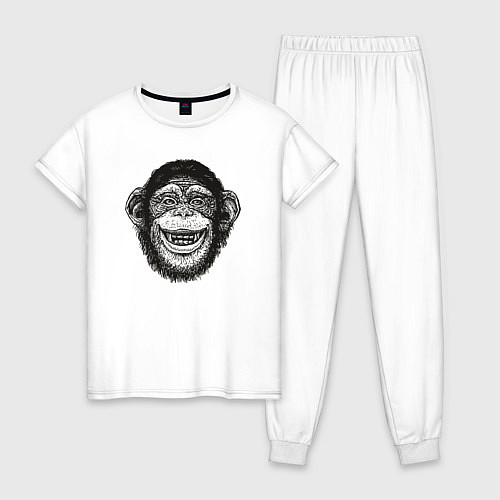 Женская пижама Smile monkey / Белый – фото 1