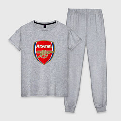 Пижама хлопковая женская Arsenal fc sport, цвет: меланж