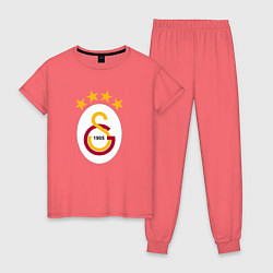 Пижама хлопковая женская Galatasaray fc sport, цвет: коралловый