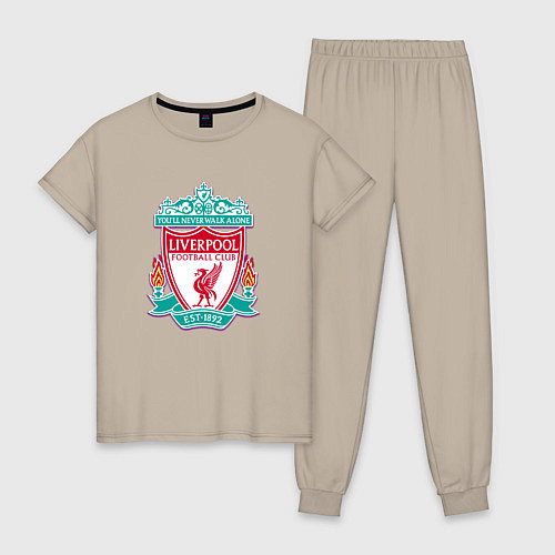 Женская пижама Liverpool fc sport collection / Миндальный – фото 1