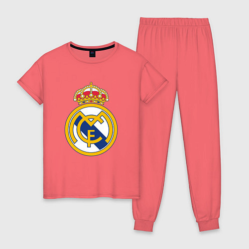 Женская пижама Real madrid fc sport / Коралловый – фото 1