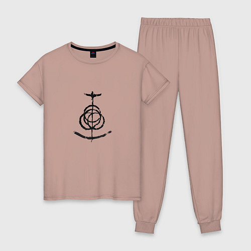 Женская пижама Символ Elden Ring / Пыльно-розовый – фото 1