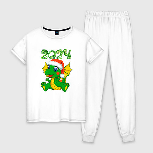 Женская пижама Дракончик 20204 / Белый – фото 1