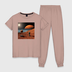 Женская пижама Человек на марсе