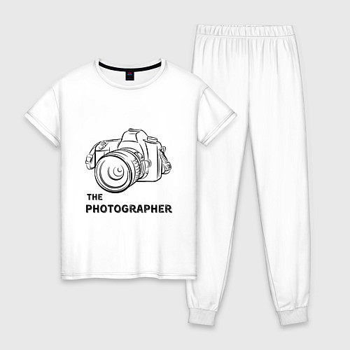 Женская пижама Я фотограф с камерой / Белый – фото 1