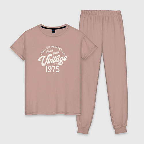 Женская пижама 1975 год - выдержанный до совершенства / Пыльно-розовый – фото 1