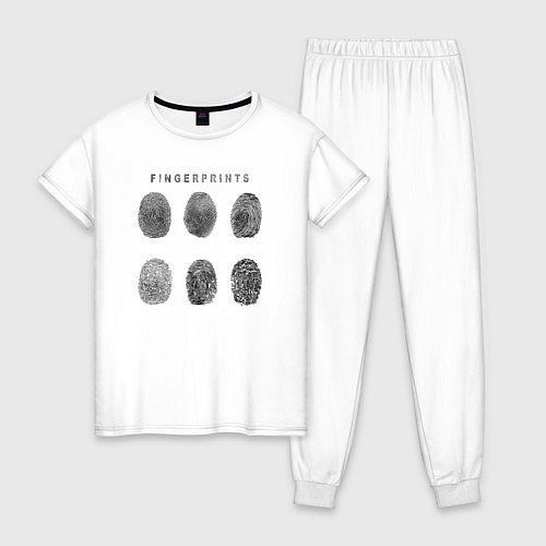 Женская пижама Fingerprints / Белый – фото 1
