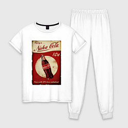 Пижама хлопковая женская Nuka cola price, цвет: белый
