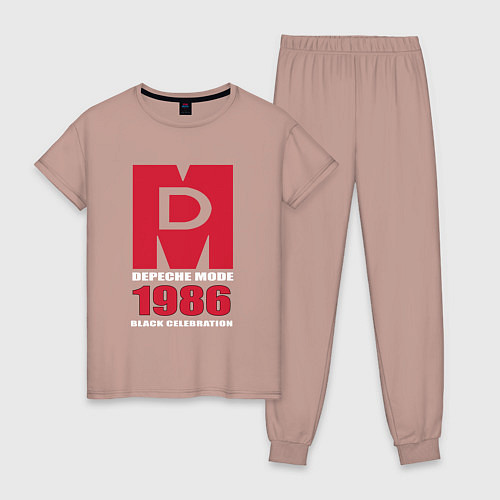 Женская пижама Depeche Mode - Black Celebration album merch / Пыльно-розовый – фото 1