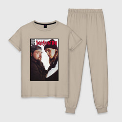 Пижама хлопковая женская Jay and Silent Bob, цвет: миндальный