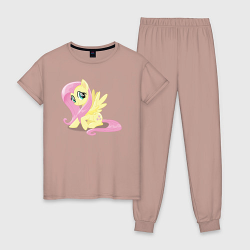 Женская пижама Флаттершай из My Little Pony в кино / Пыльно-розовый – фото 1