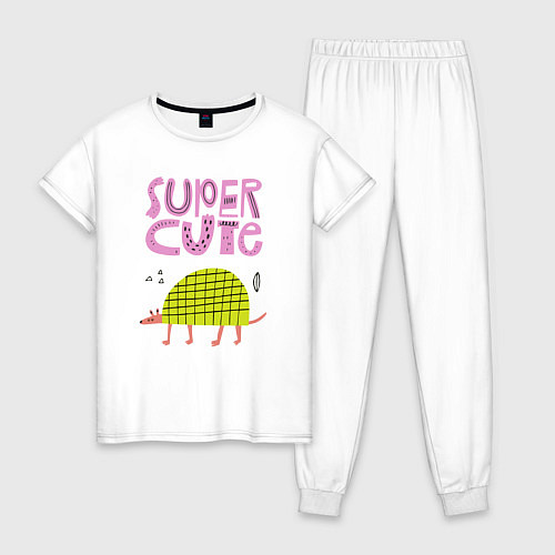 Женская пижама Super cute / Белый – фото 1