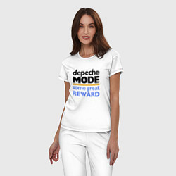 Пижама хлопковая женская Depeche Mode - Some Great Reward, цвет: белый — фото 2