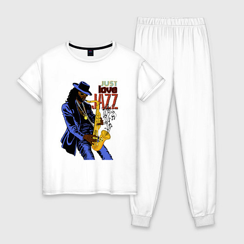 Женская пижама Just love jazz / Белый – фото 1