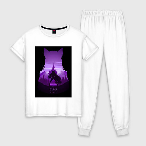 Женская пижама Аниме Дельта / Белый – фото 1