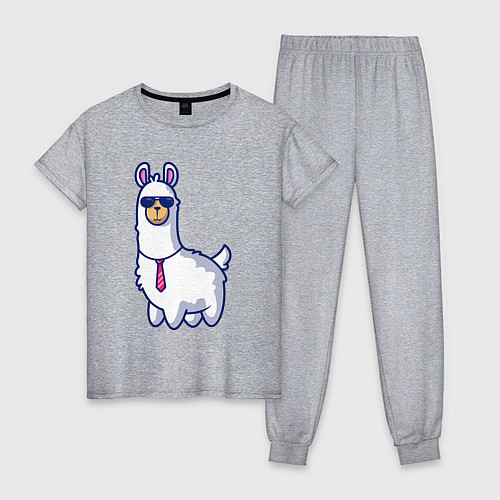 Женская пижама Модная альпака / Меланж – фото 1