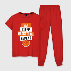 Женская пижама Eat sleep basketball