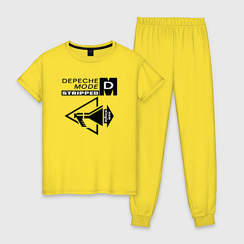 Женская пижама Depeche Mode stripped / Желтый – фото 1