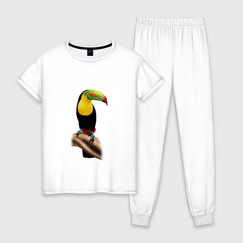 Женская пижама Птица тукан / Белый – фото 1