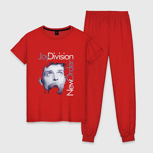 Женская пижама Joy Division - Ian Curtis / Красный – фото 1