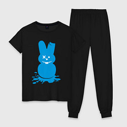 Пижама хлопковая женская Blue bunny, цвет: черный