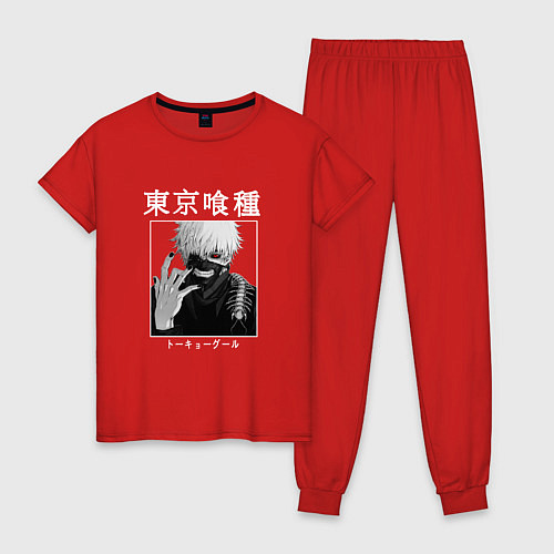 Женская пижама Аниме Токийский гуль Канеки Кен / Красный – фото 1