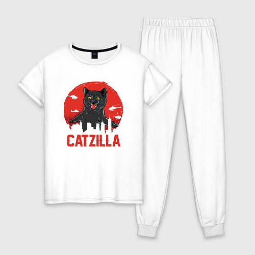 Женская пижама Catzilla / Белый – фото 1