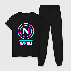 Женская пижама Napoli FC в стиле glitch