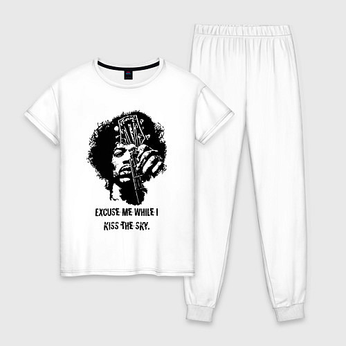 Женская пижама James Marshall Hendrix / Белый – фото 1