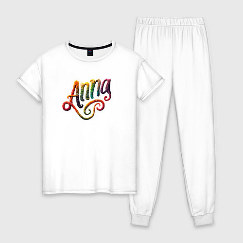 Женская пижама Anna yarn art / Белый – фото 1