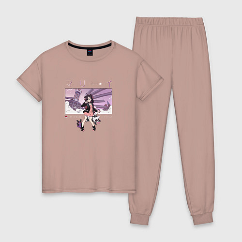 Женская пижама Марни - Pokemon Sword and Shield / Пыльно-розовый – фото 1