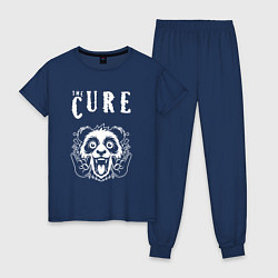 Пижама хлопковая женская The Cure rock panda, цвет: тёмно-синий