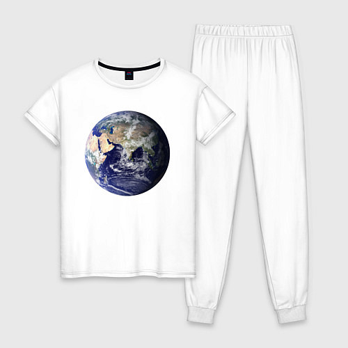 Женская пижама Наша планета земля / Белый – фото 1
