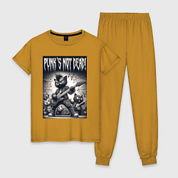 Женская пижама Black kitten - punks not dead