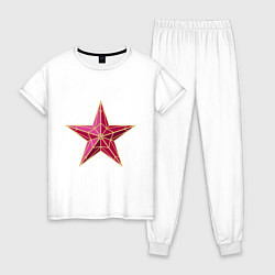 Пижама хлопковая женская Класна Звезда, цвет: белый