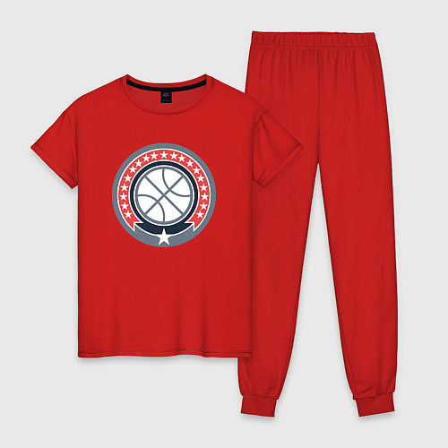 Женская пижама Stars basketball / Красный – фото 1